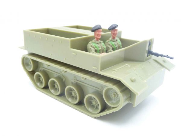 Timpo Toys Panzer mit Engländern (schwarzes Barett) - selten