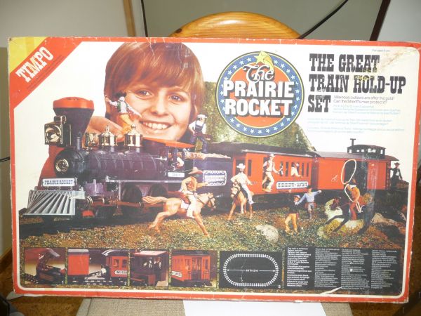 Timpo Toys Box Prairie Rocket "The Great Train Hold-Up Set, Ref. No. 244