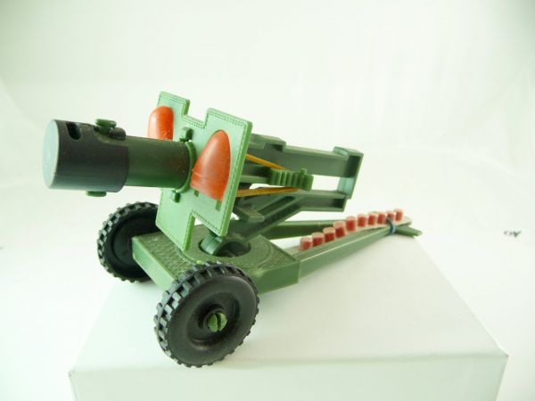 Dulcop Flakgeschütz mit Munition und Geschützhülsen, Länge 15 cm