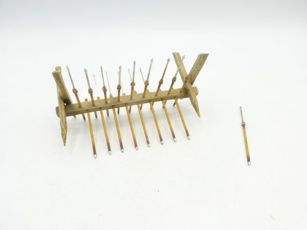 First Legion Rome 60 mm series, pilum rack with pilum, No. 184 - orig. packaging