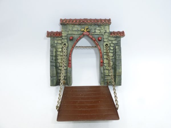 Elastolin Entrance gate for composition castle incl. drawbridge