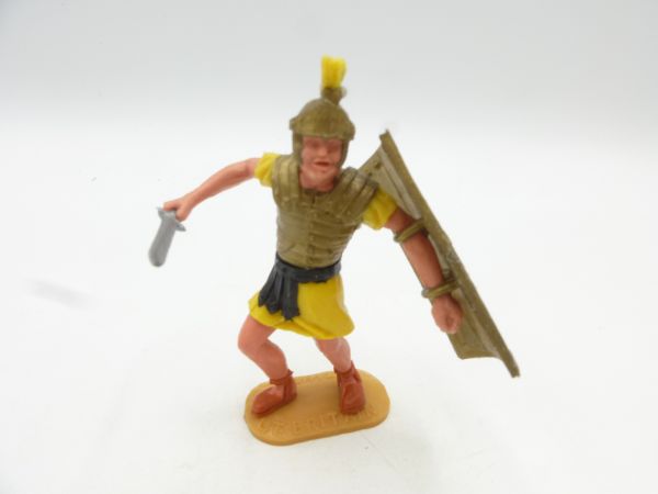 Timpo Toys Römer stehend mit Kurzschwert, gelb