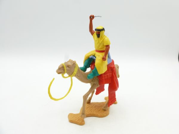 Timpo Toys Arab / camel rider variation lunging with sabre, yellow