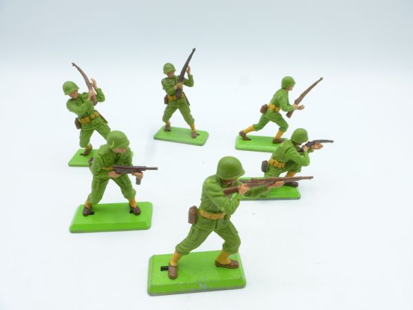 Britains Deetail Complete set of American soldiers 1st version (6 figures)