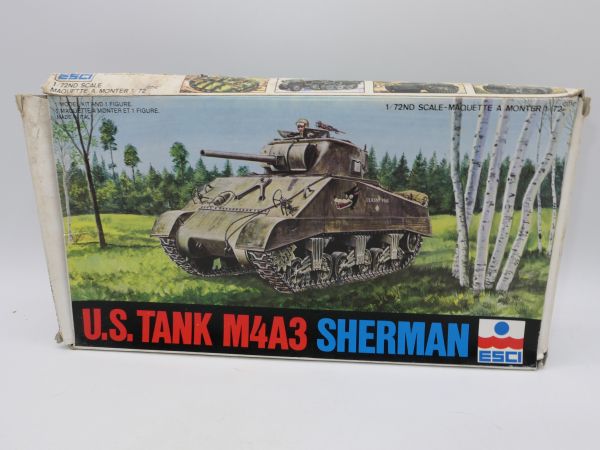 Esci 1:72 US Tank M4 A3 Sherman, No. 8064 - orig. packaging, on cast