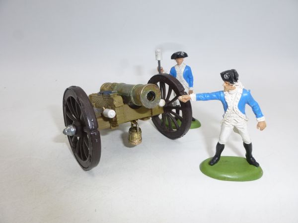 Britains Swoppets Gun of the Revolution with 2 soldiers, No. 9739
