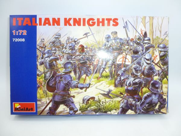 MiniArt 1:72 Italian Knights XV Century, Nr. 72008 - OVP, am Guss