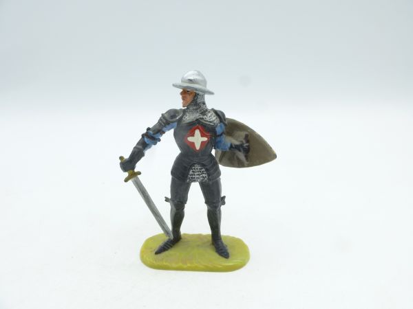 Elastolin 7 cm Black knight standing, No. 8934