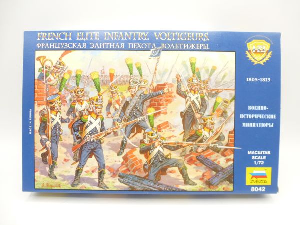Zvezda 1:72 French Elite Infantry Voltigeurs 1805-1813, No. 8042