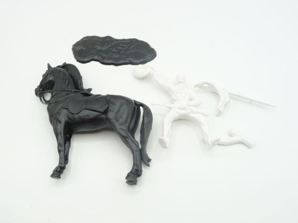 Elastolin 7 cm (blank figure) Old Shatterhand on horseback