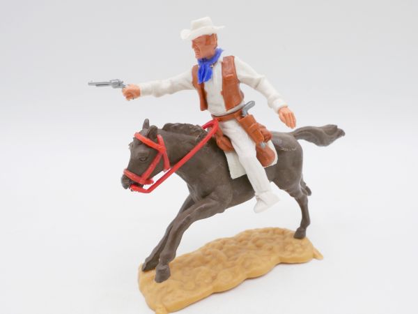 Timpo Toys Cowboy on horseback - rare colour combination
