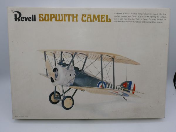Revell Sopwith Camel Major Barker H-291 - orig. packaging (old box), on cast
