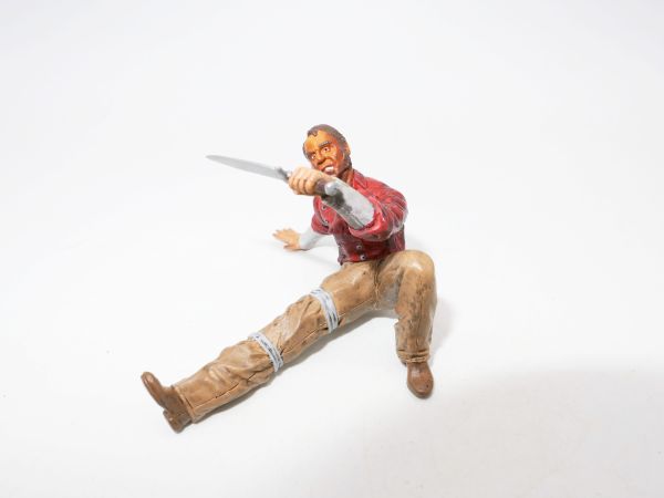 Pirate / sailor half-lying with knife defence (7 cm size)