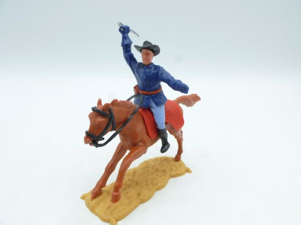 Timpo Toys Union Army soldier 2nd version on horseback, officer with sabre