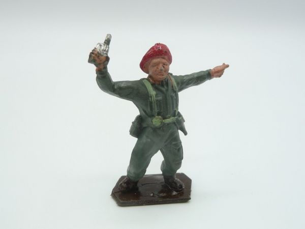 Lone Star Soldat mit rotem Barett mit Pistole