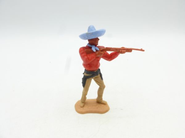 Timpo Toys Mexikaner stehend, Gewehr schießend, rot