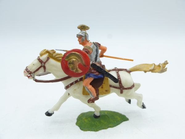 Elastolin 4 cm Magister on horseback with spear, No. 8450