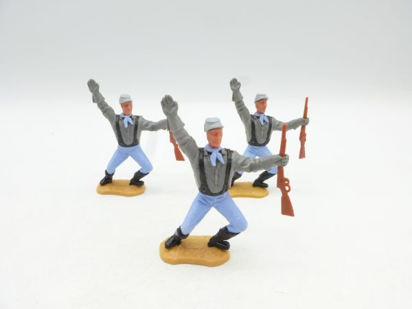 Timpo Toys Set Südstaatler (3 Figuren), schwarze Hosenträger