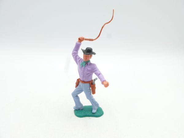Timpo Toys Cowboy 3rd version standing with whip