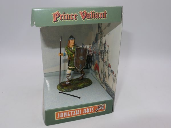Janetzki Arts Prince Valiant Series: Norman walking with spear - orig. packaging