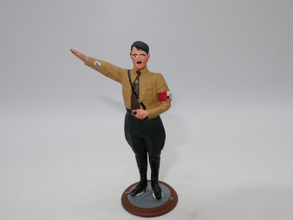 Adolf Hitler grüßend (Metall), Höhe ca. 9 cm