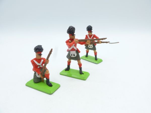 Britains Deetail Waterloo: 3 English foot soldiers