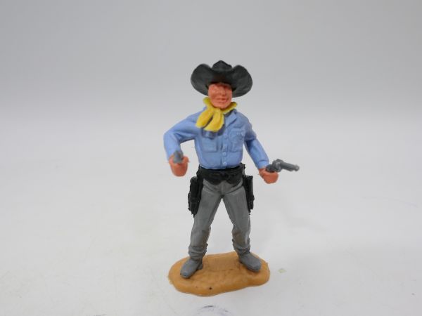 Timpo Toys Cowboy with rare flat hat + white head