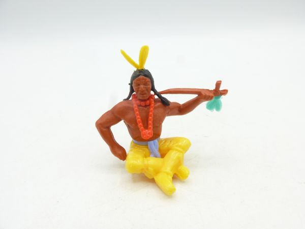 Timpo Toys Indianer 3. Version sitzend mit Friedenspfeife