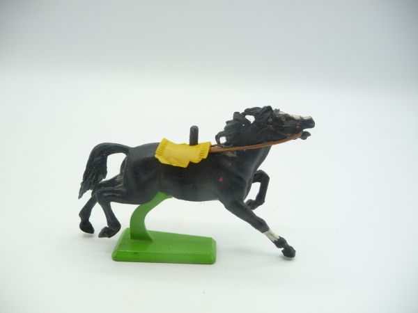 Britains Deetail Horse long running, black, yellow blanket