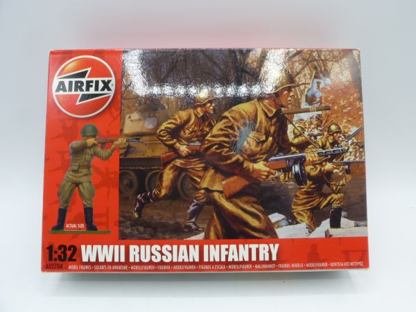 Airfix 1:32 Red Box: WW II Russian Infantry, No. A02704 - orig. packaging