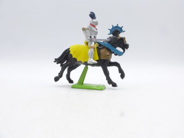 Britains Deetail Knight riding with sword + battle axe, 2 parts - rare