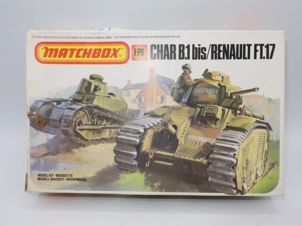 Matchbox 1:76 Char B.1 bis / Renault FT.17, No. PK 176 - orig. packaging