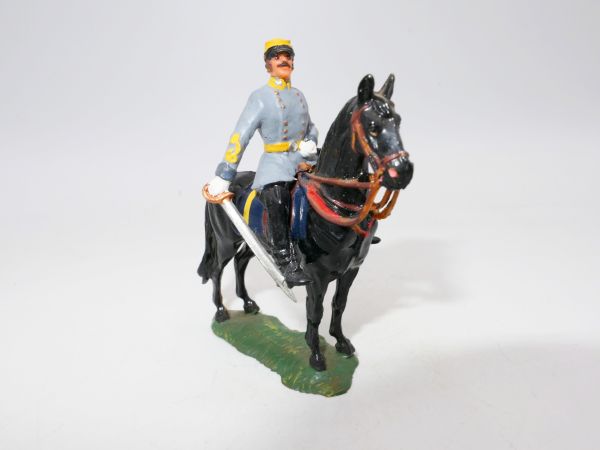 Bürgerkrieg: Südstaatler zu Pferd, Säbel unten haltend (4 cm)