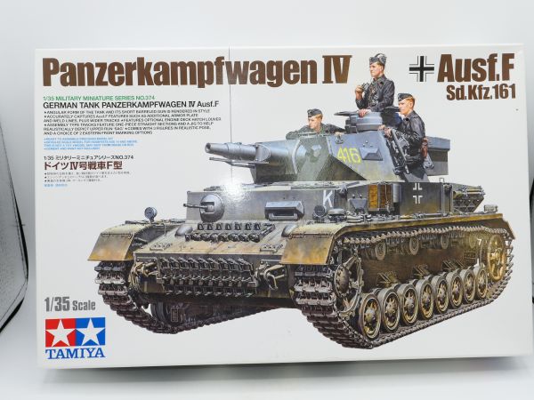 TAMIYA 1:35 German Tank Panzerkampfwagen IV Ausf.F, No. 374 - orig. packaging