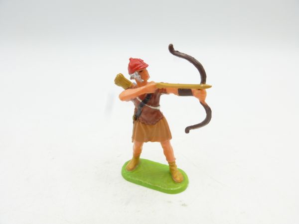 Elastolin 4 cm Archer shooting arrow, No. 8431