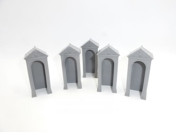 Britains Swoppets 5 guard houses (made in England)