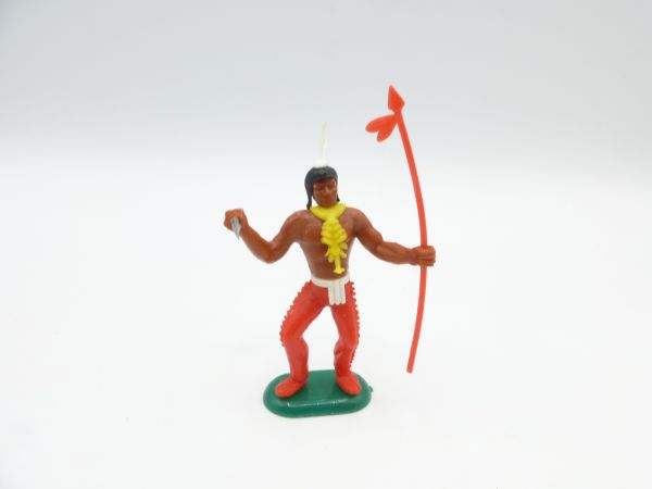 Crescent Toys Indian standing with spear + knife