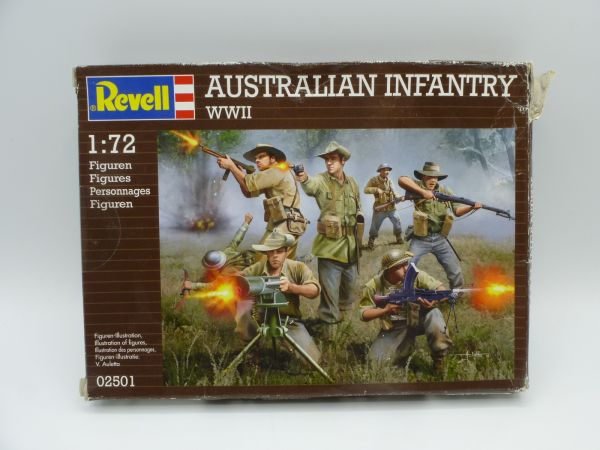Revell 1:72 Australian Infantry WW II, No. 2501 - orig. packaging, box with traces of storage