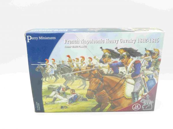 Perry Miniatures 28 mm: French Nap. Heavy Cavalry - OVP, 14 Figuren am Guss