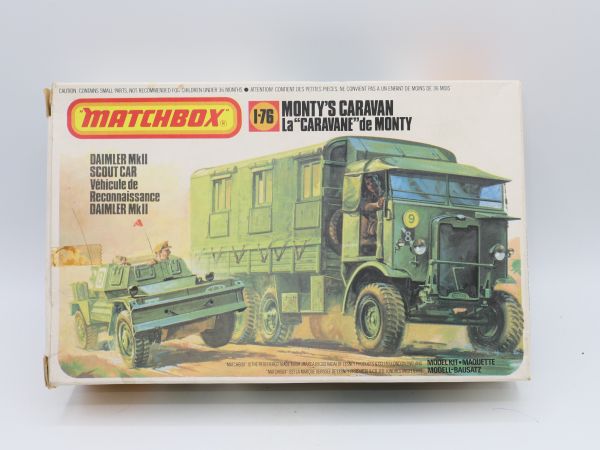 Matchbox 1:76 Monty's Caravan Pk 175 - orig. packaging, on cast, early version