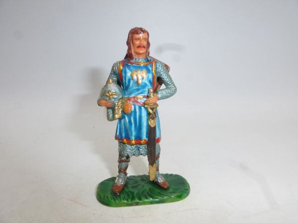 Elastolin 7 cm Ritter Gawain, Nr. 8802 - tolle Sammlerbemalung
