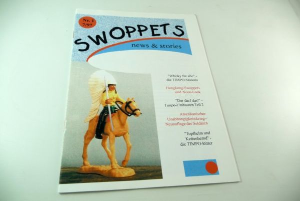 Timpo Toys Swoppets No. 1 - 16-sided rare collector's booklet 7/97