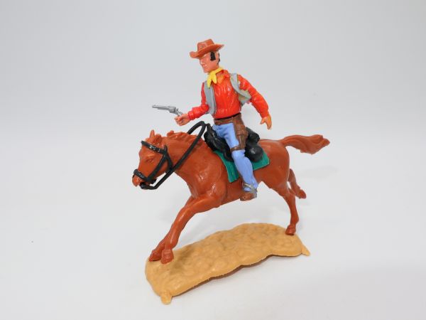 Timpo Toys Cowboy 4th version riding, shooting pistol