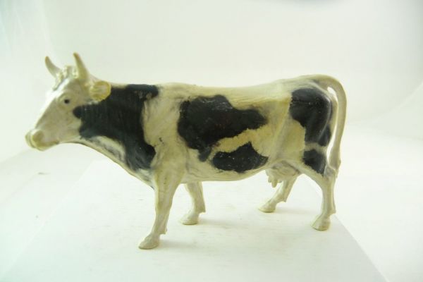 Elastolin Cow standing, No. 3805, white/black