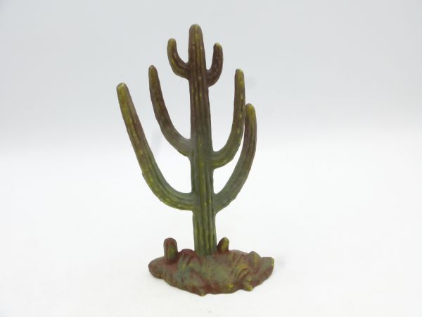 Elastolin 7 cm Kaktus, dunkelgrün - tolle Bemalung