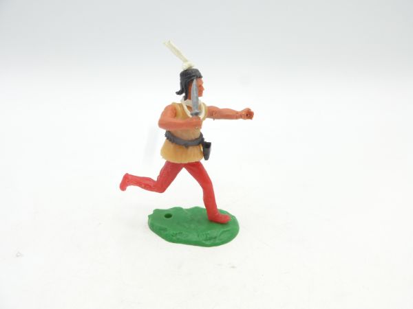 Elastolin 5,4 cm Indianer laufend mit Messer