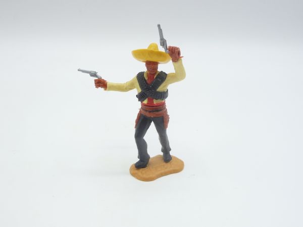 Timpo Toys Mexikaner stehend gelb, 2 Pistolen wild schießend
