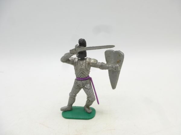 Timpo Toys Silberritter stehend mit Schwert