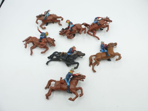 Britains Swoppets 6 Horseman 7th Cavalry (made in HK)