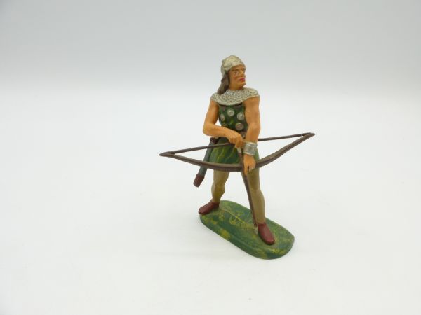 Elastolin 7 cm Norman with arrow - great modification, nice painting